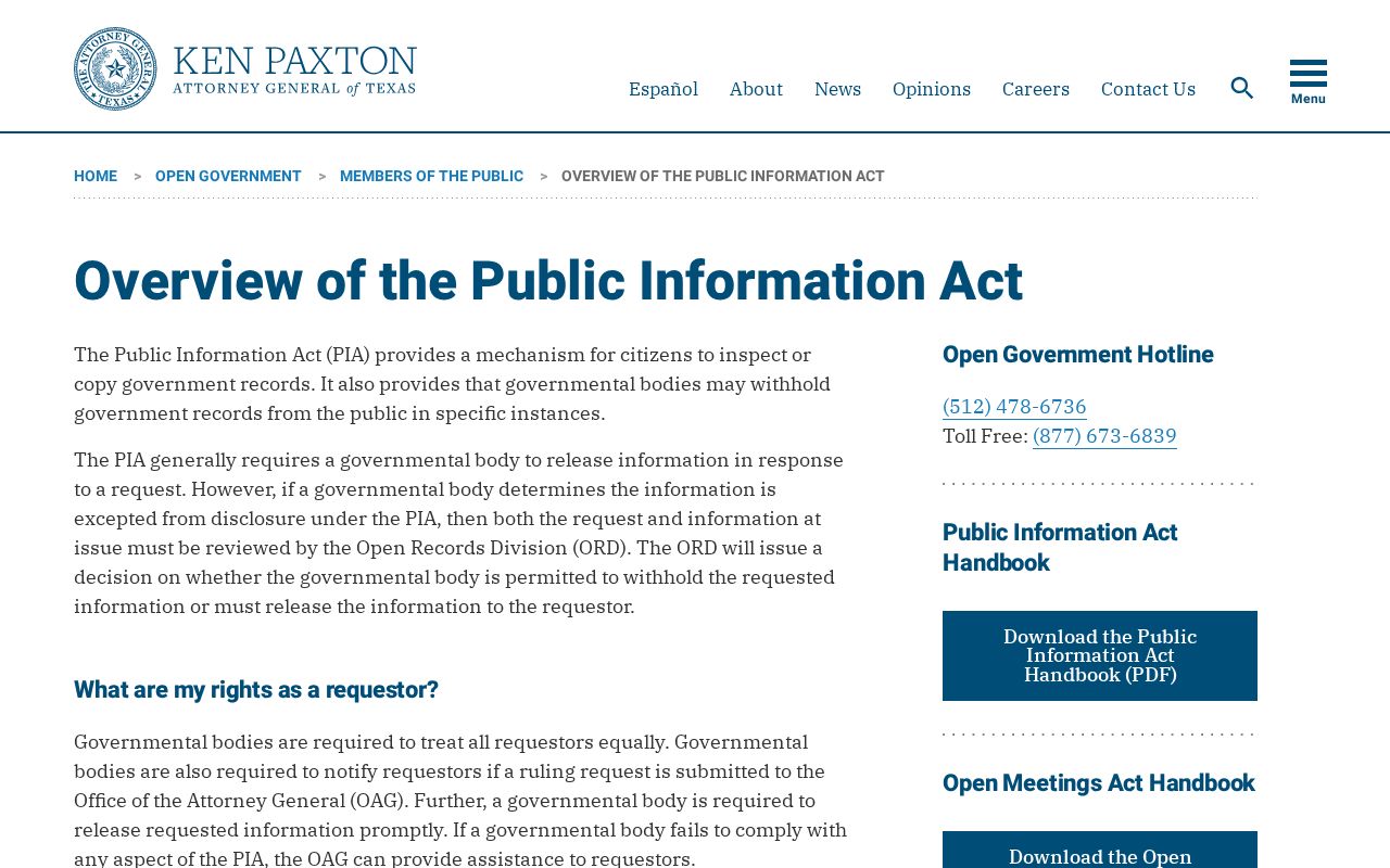 Texas Attorney General guidance about prompt access and ten-business-day notice